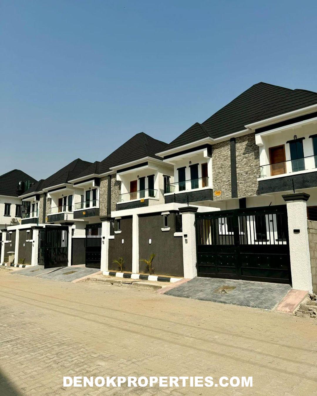 Contemporary 4 bedroom semi detached duplex with BQ